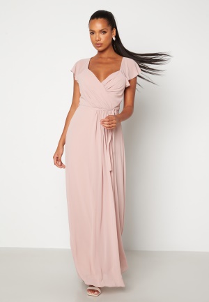 Bubbleroom Occasion Rosabelle Tie Back Gown Dusty pink 40