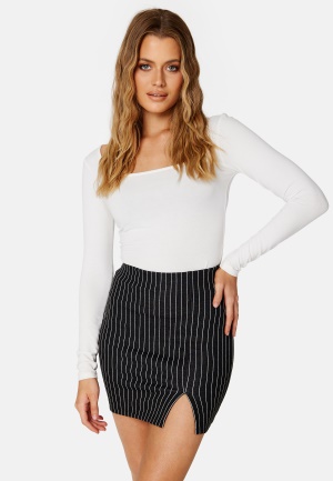 BUBBLEROOM Jen mini skirt Black / Striped S