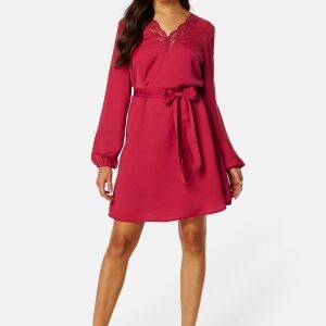 BUBBLEROOM Vallie lace dress Red S