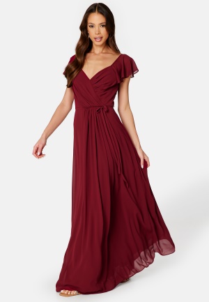 Bubbleroom Occasion Rosabelle Gown Wine-red 46