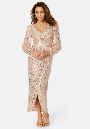 Bubbleroom Occasion Lycindre Beaded Gown Champagne 34