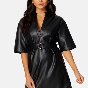 VILA Odine 2/4 Sleeve Coated Dress Black 36