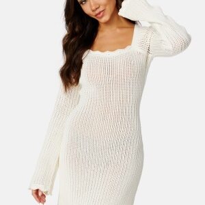 BUBBLEROOM Wren crochet dress White XL