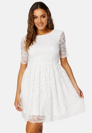 Bubbleroom Occasion Tinsey Lace Dress White 38