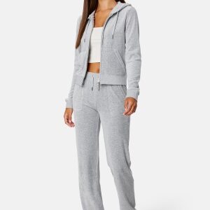 Juicy Couture Del Ray Classic Velour Pant SIlver Marl L