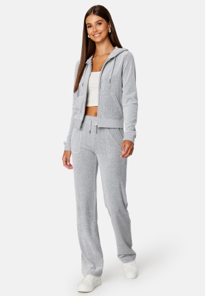Juicy Couture Del Ray Classic Velour Pant SIlver Marl L