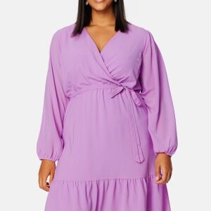 Happy Holly Linn midi Long Sleeve Dress Violet 40/42