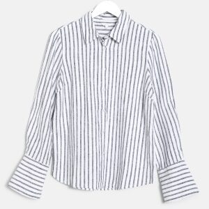BUBBLEROOM CC Linen striped shirt Striped 36