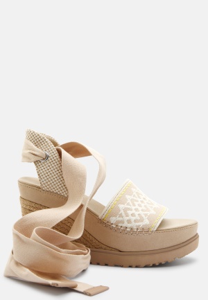 UGG Abbot Ankle Wrap Wedge Driftwood 37