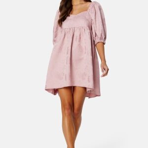 BUBBLEROOM Summer Luxe High-Low Dress Dusty pink 48