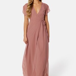 Bubbleroom Occasion Grienne Wrap Gown Old rose S