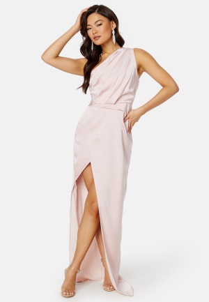 Elle Zeitoune Wenona One Sholuder Dress Champagne Pink L (UK14)