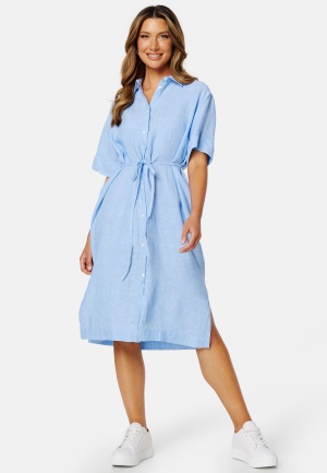 GANT Relaxed Linen Shirt Dress 414 Gentle Blue 36