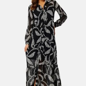 Happy Holly Issa long dress Black / Patterned 36/38