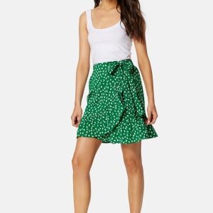 ONLY Olivia Wrap Skirt Verdant Green AOP:FI M