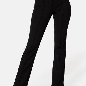 BUBBLEROOM Idarina Soft Flared Suit Trousers Black S