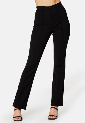 BUBBLEROOM Idarina Soft Flared Suit Trousers Black S