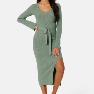BUBBLEROOM Nadine Knitted Dress Green L