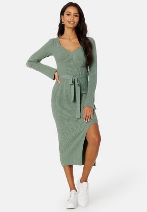 BUBBLEROOM Nadine Knitted Dress Green XS