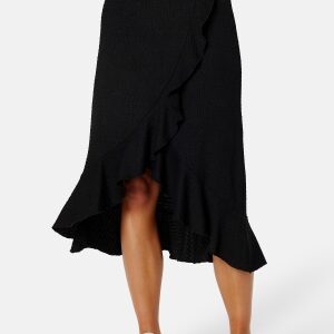 Happy Holly Selima Structure Wrap Skirt Black 48/50