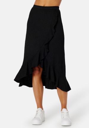 Happy Holly Selima Structure Wrap Skirt Black 48/50