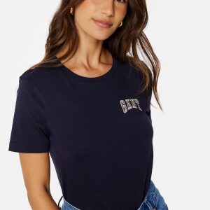 GANT Reg Logo SS T-Shirt EVENING BLUE XS