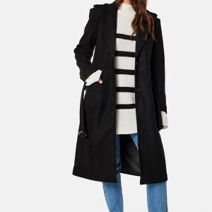 ONLY Sif Filippa Life Belted Coat Black Detail:Solid S