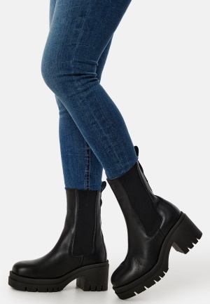 SELECTED FEMME Sage Leather High Heel Boot Black 39
