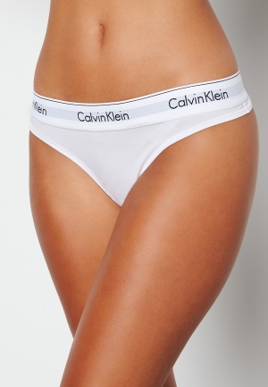 Calvin Klein CK Cotton Thong 100 White L