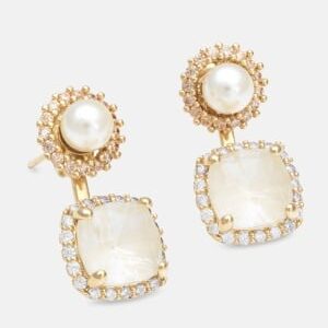 LILY AND ROSE Colette Earrings Milky Cream One size