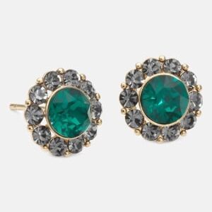 LILY AND ROSE Miss Sofia Earrings Emerald / Black diam One size
