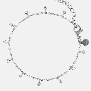 BY JOLIMA Bracelet With Multi Crystal Charm CR SI Steel One size