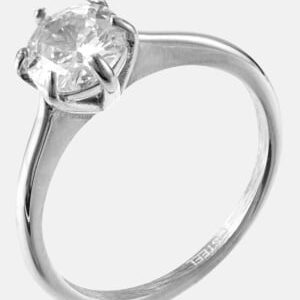 BY JOLIMA Small Diamond Ring CR SI Steel 19