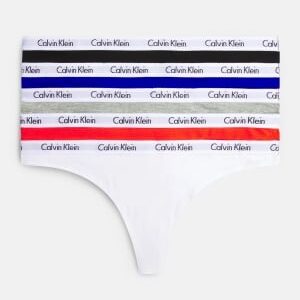 Calvin Klein Thong 5PK HX2 BLK/W/SPEC BL/GR M