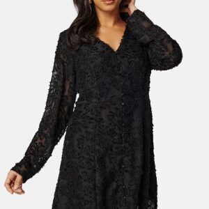 SELECTED FEMME Fina LS Short Dress Black XL