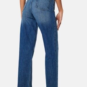 Happy Holly High Straight Ankle Jeans Medium blue 36