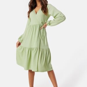 Happy Holly Structure Wrap Dress Dusty green 52/54