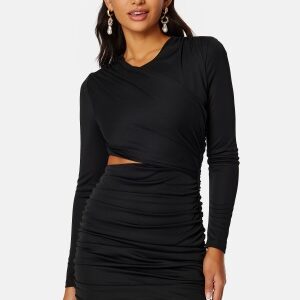ONLY Fox L/S Ruching Dress Black XL