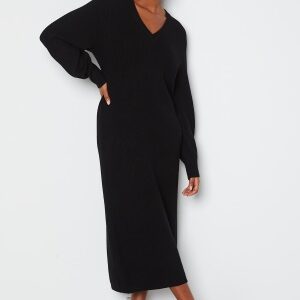 Object Collectors Item Malena L/S knit dress Black XS