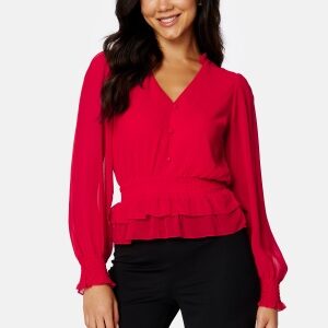 BUBBLEROOM Genevra blouse Red 44