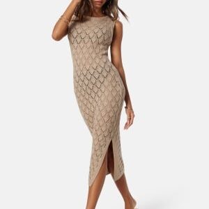 BUBBLEROOM Roselani Knitted Dress Light beige M