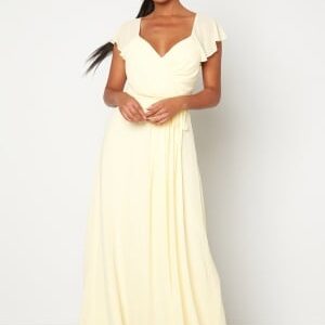 Bubbleroom Occasion Rosabelle Tie Back Gown Light yellow 44
