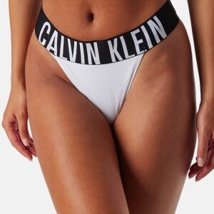 Calvin Klein High Leg Thong White S