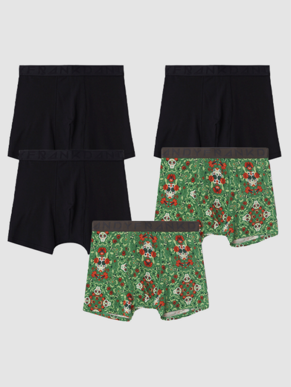 Frank Dandy 5-Pack Paisley Scull Boxer