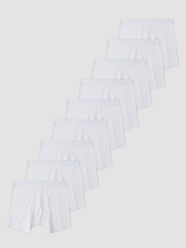 Frank Dandy 9-pack Solid Boxer w White/White