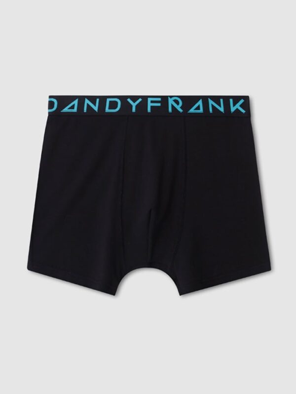 Frank Dandy Solid Boxer w Black/Aqua