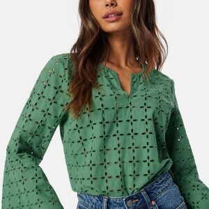 Happy Holly Broderie Anglaise Blous Green 32/34