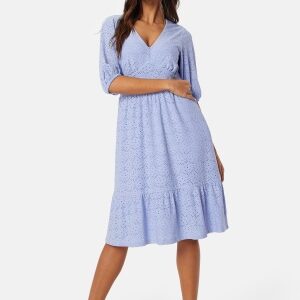Happy Holly Broderie Anglaise Dress Dusty blue 48/50