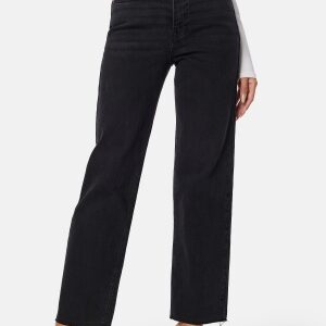 Happy Holly High Straight Ankle Jeans Black denim 36