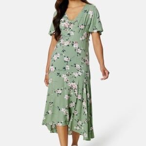 Happy Holly Therese dress Dusty green / Floral 44